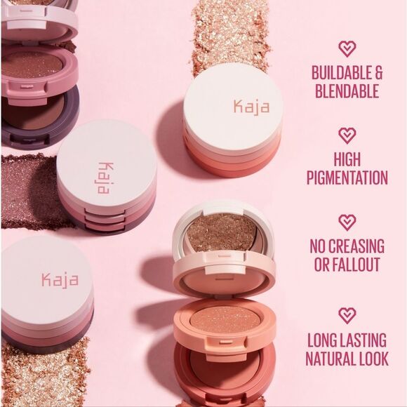 KAJA Beauty Bento Bouncy Chrome Eyeshadow Trio in Peach Madeline - Picture 12 of 17